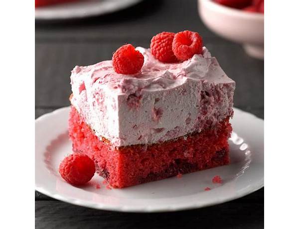 Soft cake raspberry ingredients